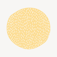 Yellow dots round shape, patterned design