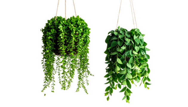 Top-down botanical composition of lush green leaves isolated on transparent background PNG