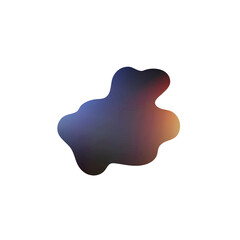 Fluid Dark Gradient Abstract Blob Shape
