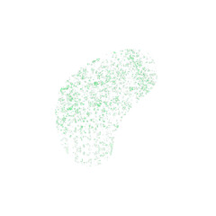 Speckled Abstract Shape Element in Light Green