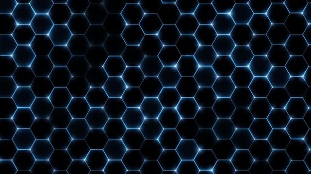 Abstract background video overlay template basic geometry shape and dynamic light flare animation with radiant glow and lens blur effects in gradient background for futuristic motion graphics concept