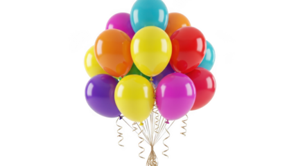 Balloons party celebration vibrant colorful festive air decoration