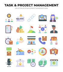 Collection of 25 Task & Project Management Icons