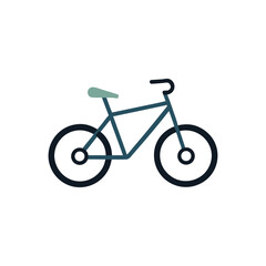 Obraz premium Simple bicycle icon on transparent background