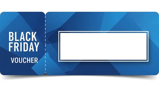 Black Friday Voucher: A visually striking voucher design perfect for promoting sales events and offering discounts during Black Friday. The clean.