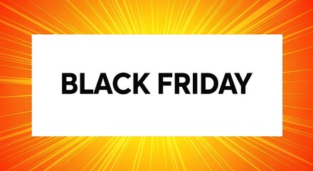 Black Friday Sale Announcement: A vibrant and attention-grabbing promotional design announcing the Black Friday sales event, with an illuminated background.