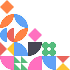 Obraz premium Corner Bauhaus Illustration