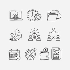 Smart Business & Productivity Icons set 2