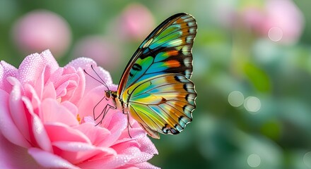 Colorful Butterfly in Natural Background
