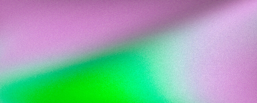 Retro music festival banner with pink green gradient background, noisy grain texture abstract funky party poster design