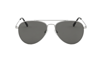 Classic metal frame aviator style protective eyewear displayed against a solid black background