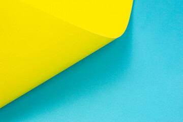 Blue and yellow paper color for background.