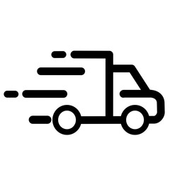 fast shipping truck icon vector illustration