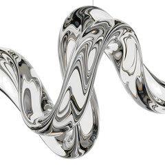 Captivating fluid art, modern glass sculpture with swirling textures and abstract design