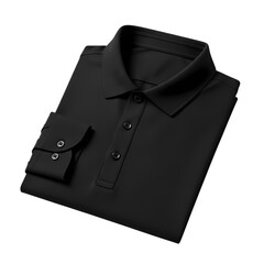 Sophisticated folded polo shirt mockup for fashion catalog or apparel branding project