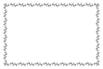 Vintage ornamental patterned decorative frame design element