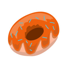 vector illustration of a chocolate cake