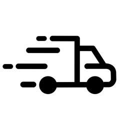 vector illustration of a shipping truck