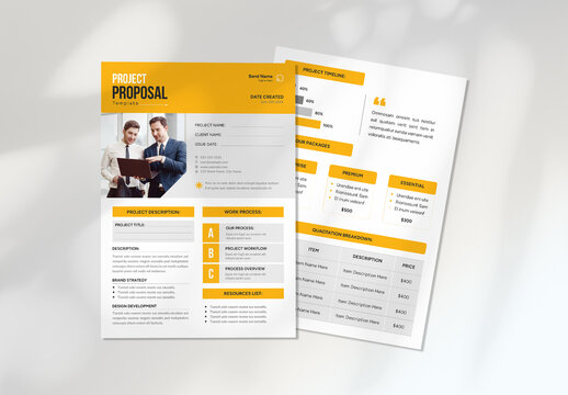 Modern and Clean Project Proposal Layout