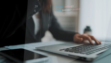 Script programming for task manager user interface, handling form submission, input validation,...