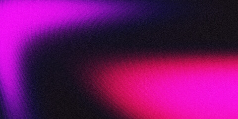 Abstract smooth backdrop banner with noisy grain texture, red dark purple gradient background retro poster copy space cover design