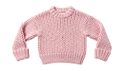 Obraz premium Chunky knit pink garment displays thick woven texture against black background
