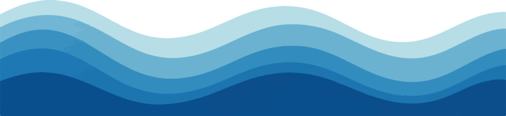 Abstract blue wave background illustration smooth gradient vector design ideal for website headers and presentations