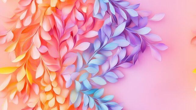 Color Harmony: Colorful leaves create a visual symphony, bringing a sense of freshness and delight.