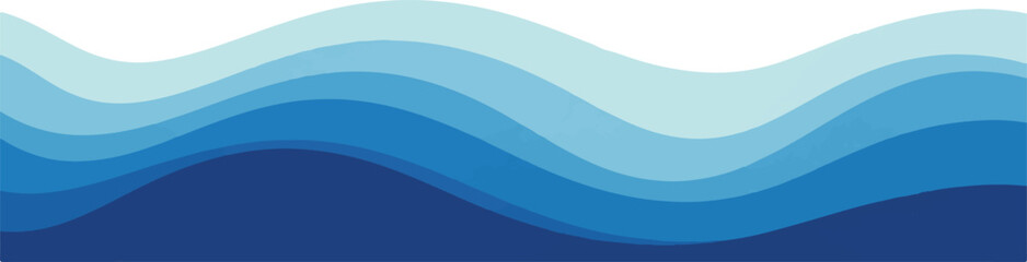 Abstract blue wave background layered wavy pattern in different shades perfect for website headers and presentations