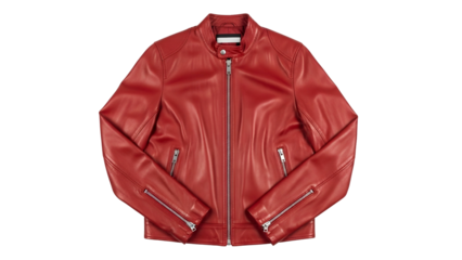 Brightly colored garment made of smooth material displayed against a solid dark background