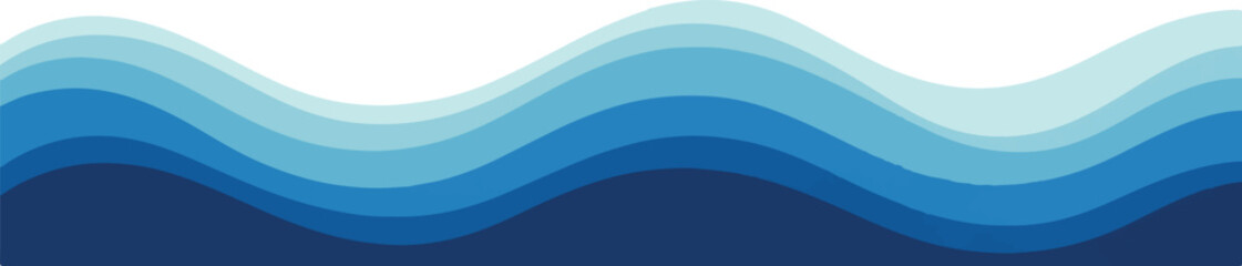 Abstract blue wave background smooth gradient vector illustration ideal for modern design projects