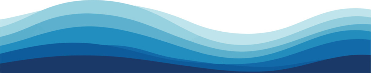 Abstract blue wave background illustration smooth gradient vector design perfect for web design and presentations