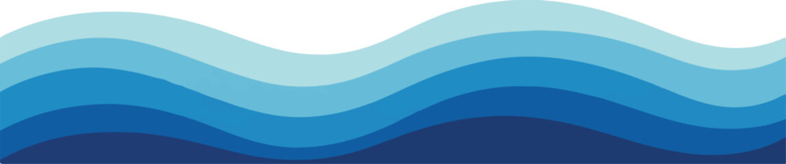 Abstract blue wave background smooth gradient vector illustration perfect for website headers and banners