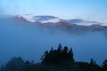 北アルプスの雲海