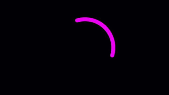 Circle Loading icon loop out animation with dark background. 4k Video
