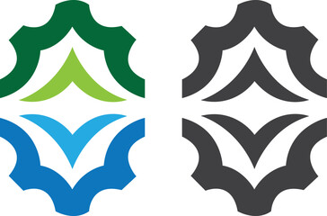 Abstract Shape Creative Logo Vector Modern Colorful Template Design