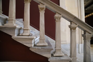 marble staircase in the palace