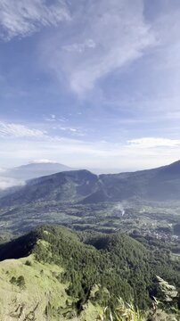 the view of mountain landscape from andong peak