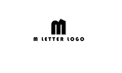 Modern m letter logo, M company logo