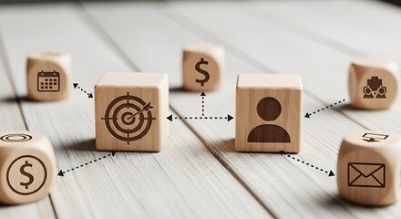 Target Marketing Goal and Team Connection Concept on an Office Desk

Business Strategy, Customer Focus, Digital Network, Collaborative Process

Abstract Data Flow, Leadership, Information Technology, 