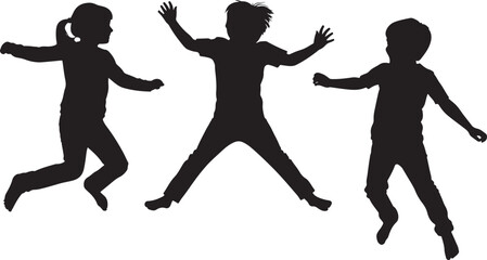 Children jumping