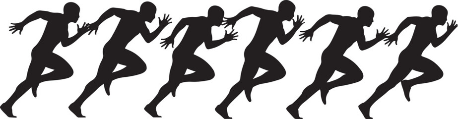 Runners Person silhouettes