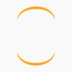 Oval border frame with design space vector