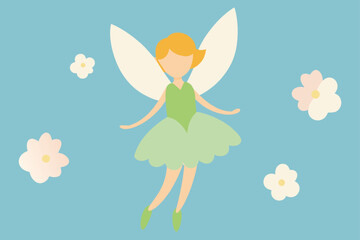 A fairy with wings