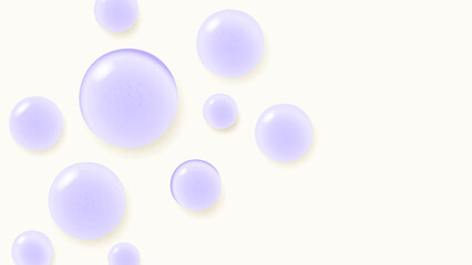 Gel serum texture. Clear skincare liquid drops. Isolated cosmetic product swatches.
