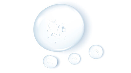 Clear Liquid Drops for Skincare and Beauty Products