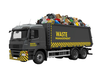 Efficient garbage truck ready for waste management
