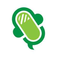 Podcast logo icon design