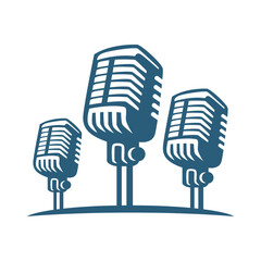 Podcast logo icon design