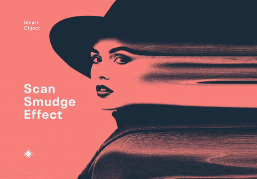 Scanner Smudge Photo Effect